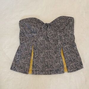 Odille Anthropologie Size 4 Force Field Strapless Top